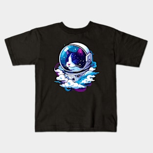 astronaut cat Kids T-Shirt